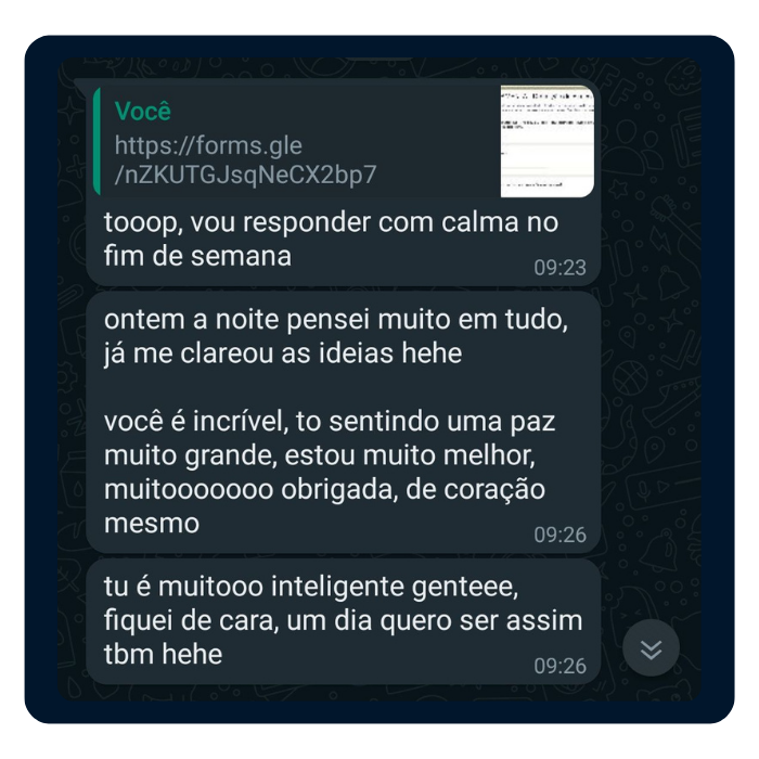 Print de conversa de paciente 2