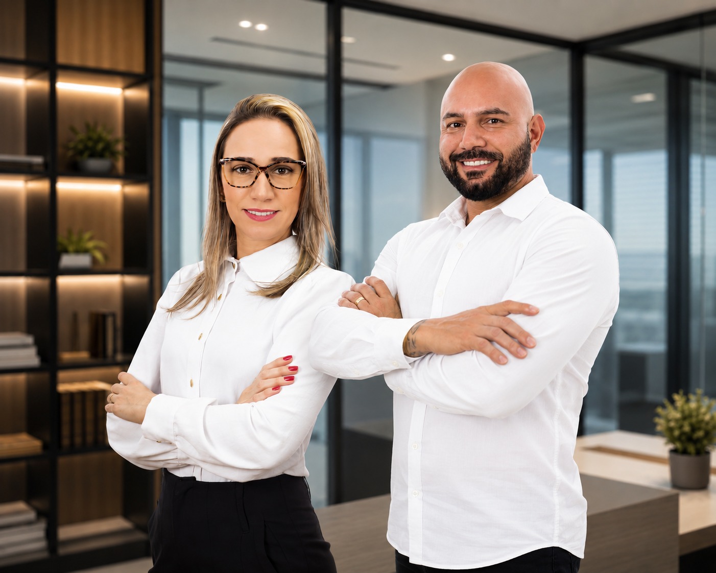 Paulo Albertino e Leilane Fundadores da Falecom