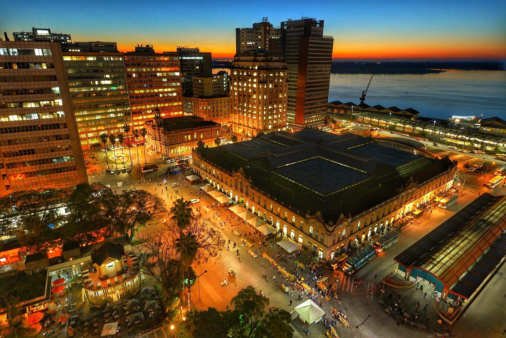 Vista panorâmica de Porto Alegre