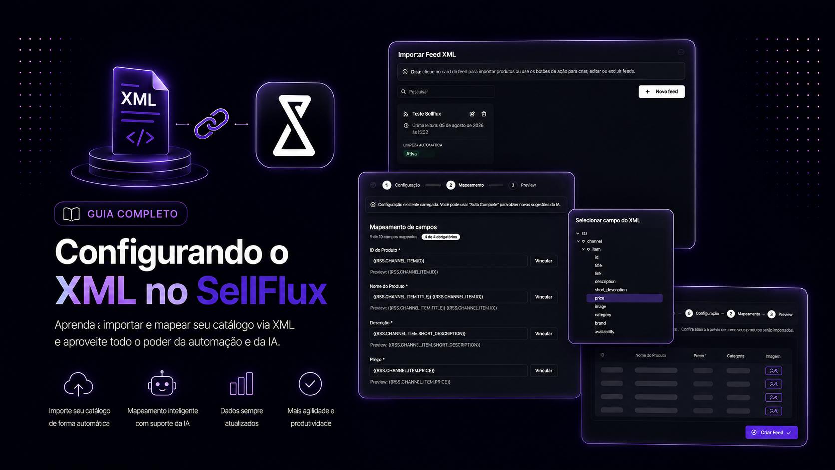 Configurando o XML no SellFlux
