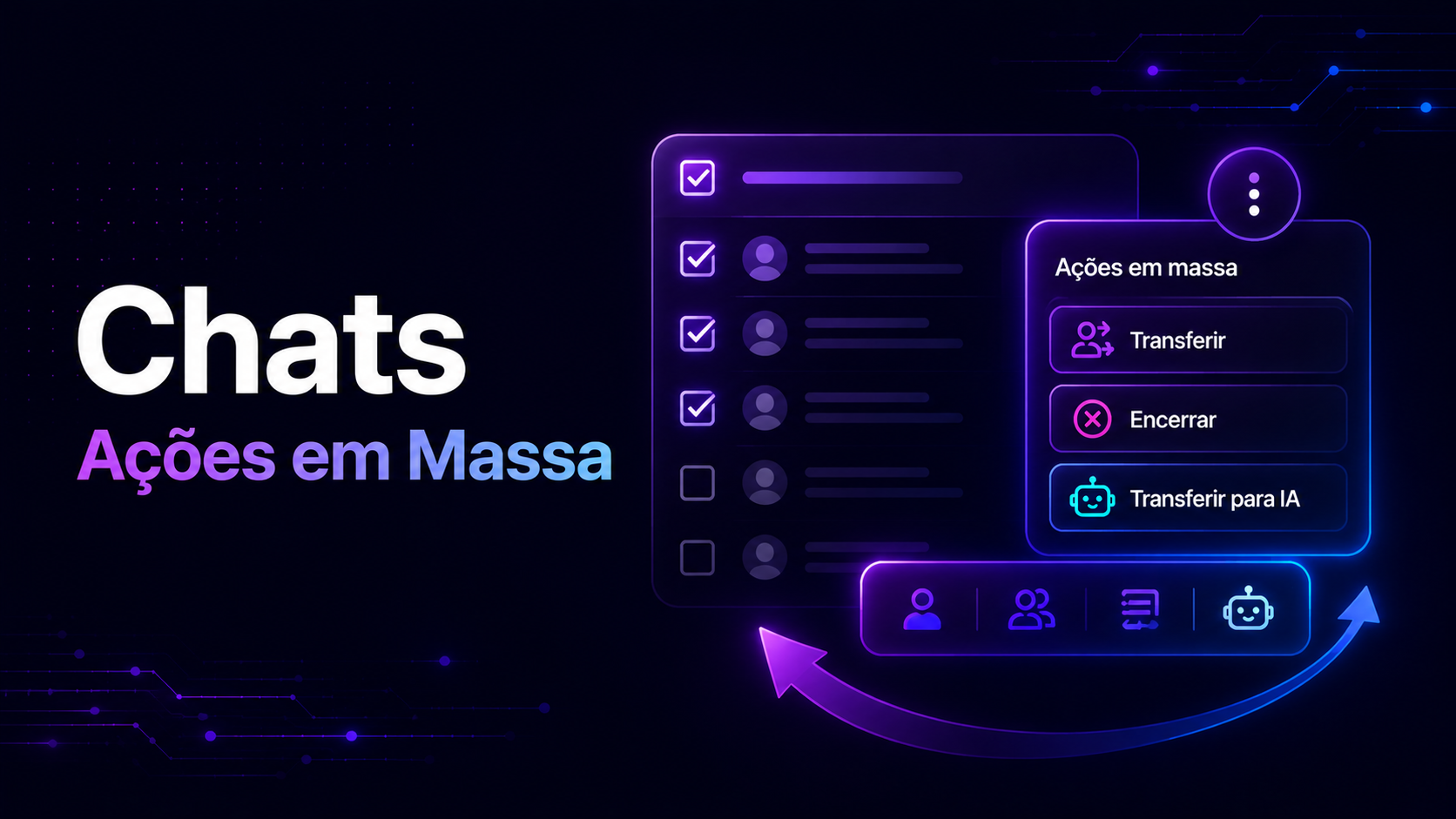 Chats - Ações em massa