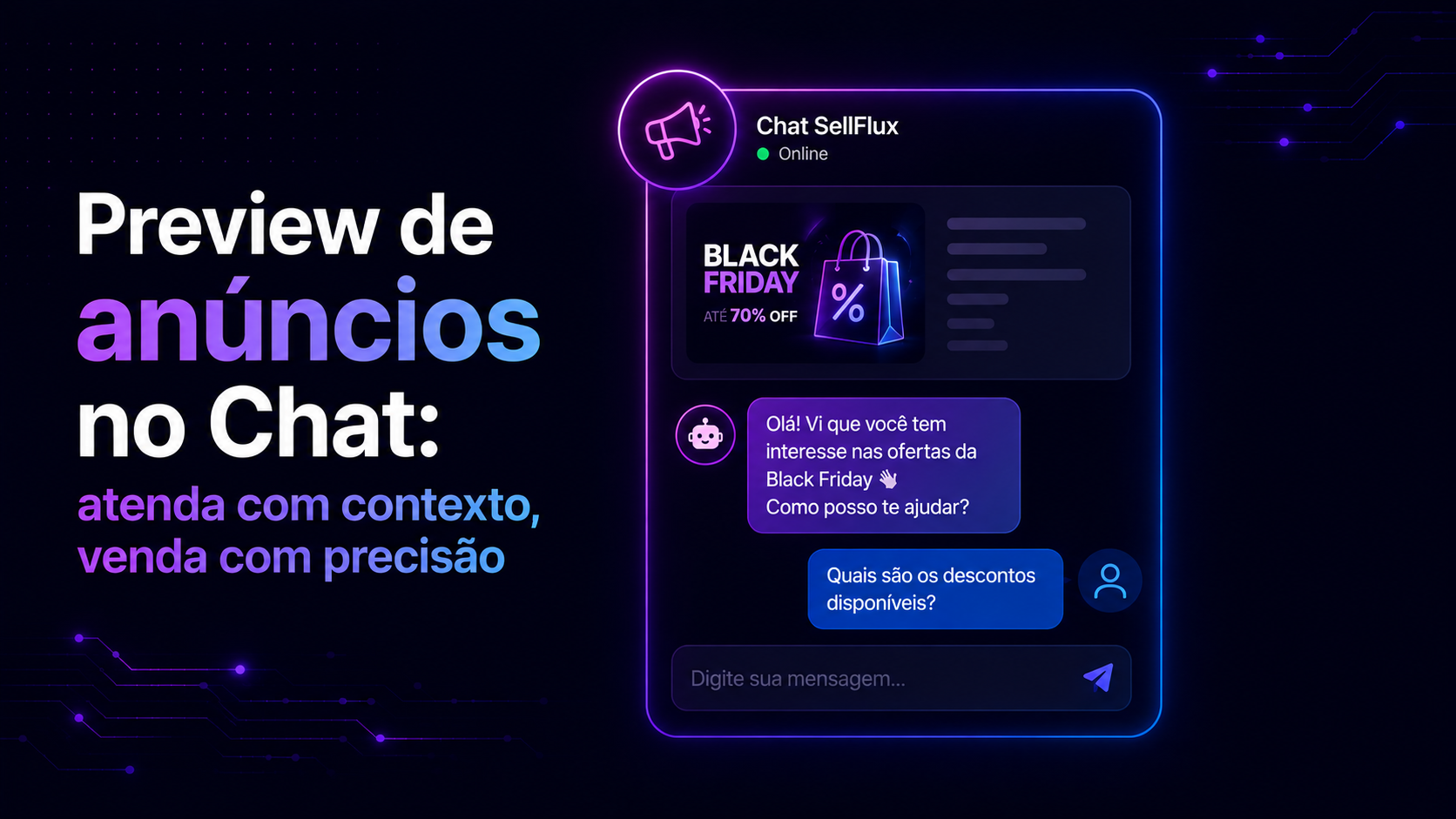 Preview de anúncios no Chat: atenda com contexto, venda com precisão