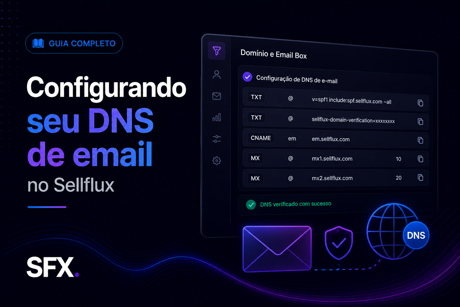 Configurando seu DNS de email no Sellflux